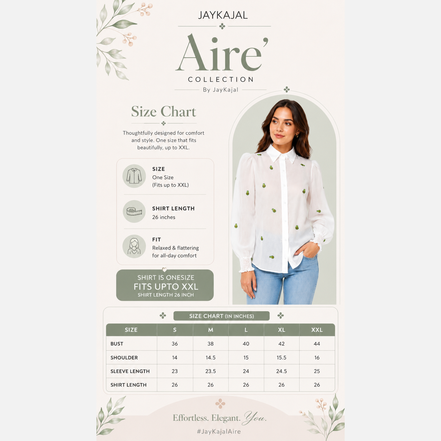 Avocado Sheer Shirt