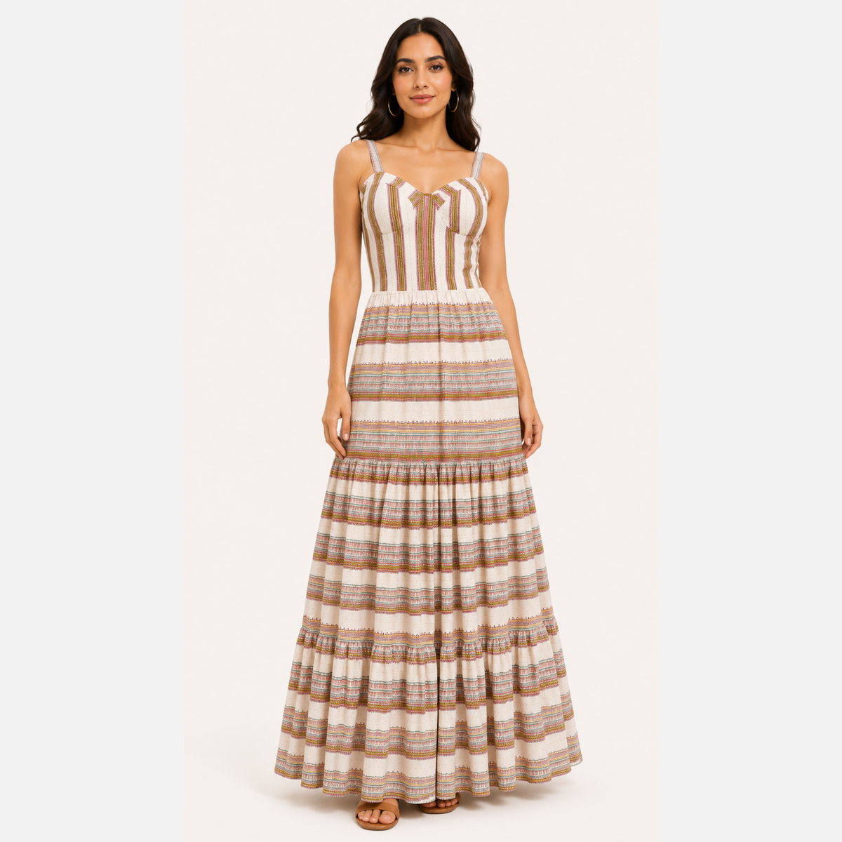 Sunkissed Stripe Gown