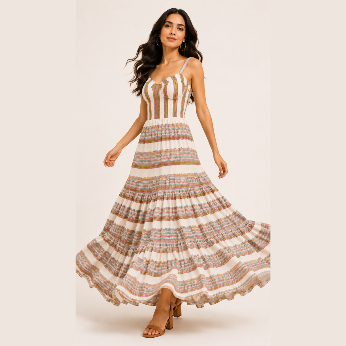 Sunkissed Stripe Gown