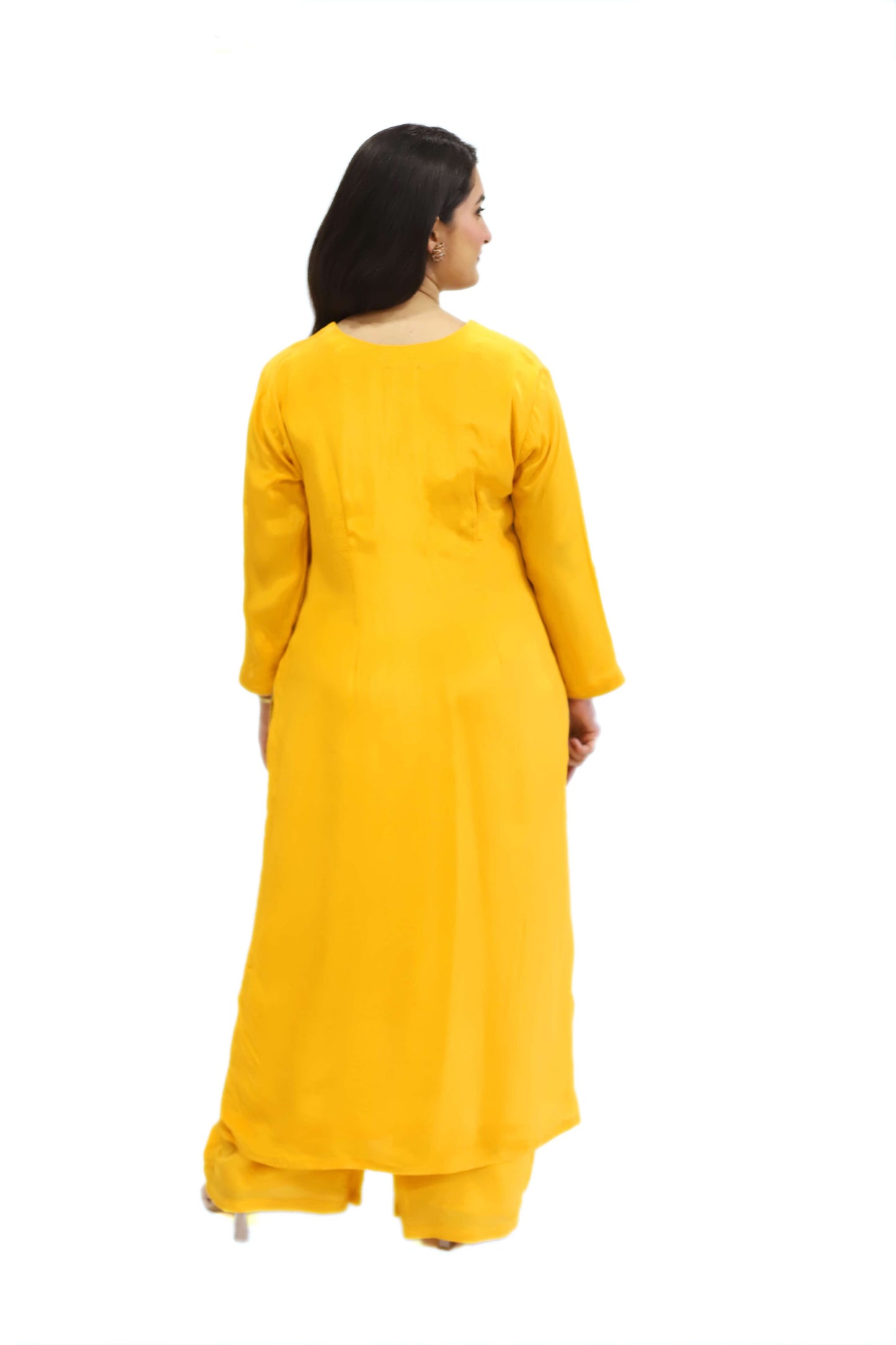 Viscose crepe handwork kurta set 3pcs