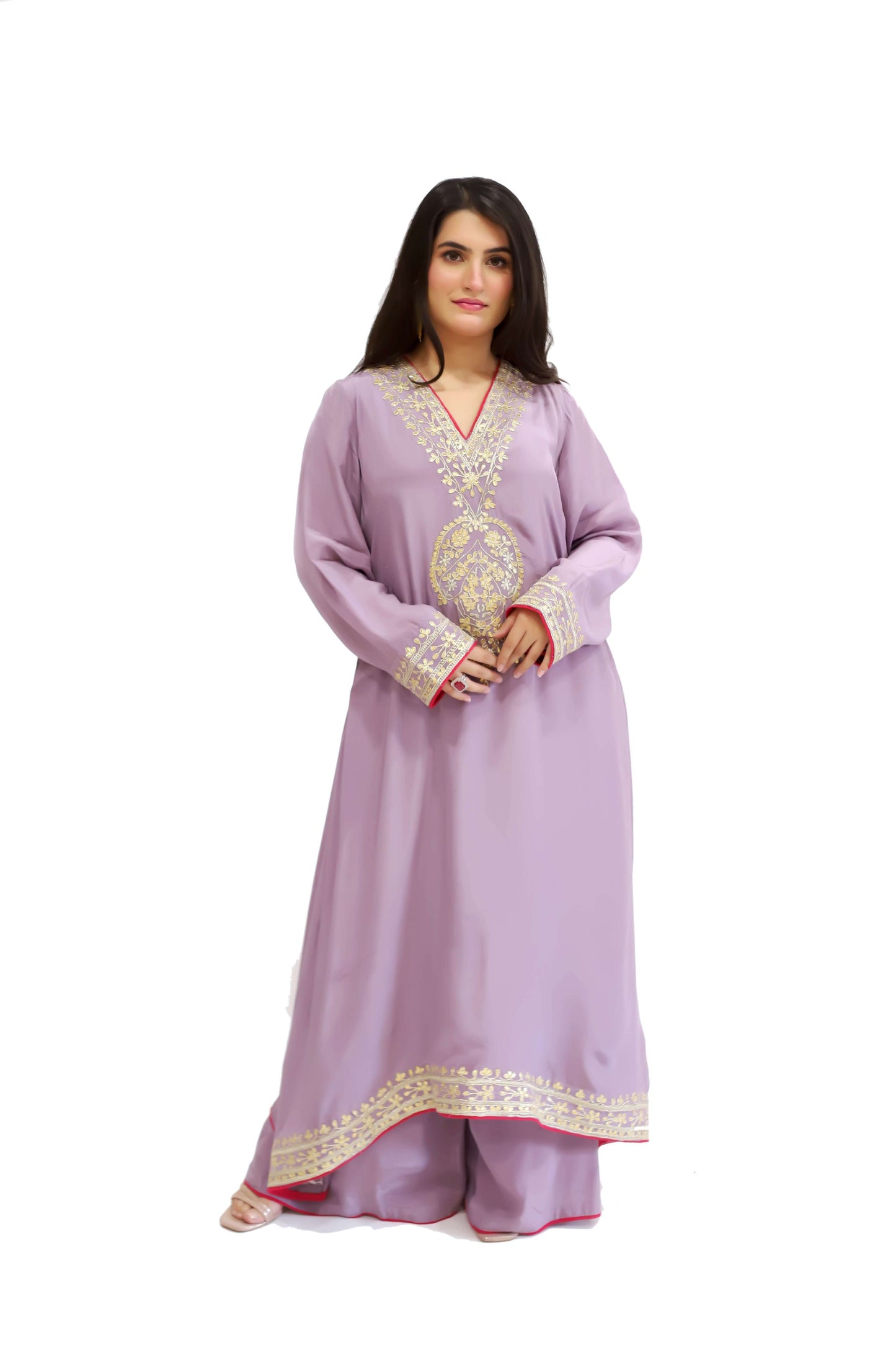 Viscose Crepe gota work plazo pheran set 3pcs