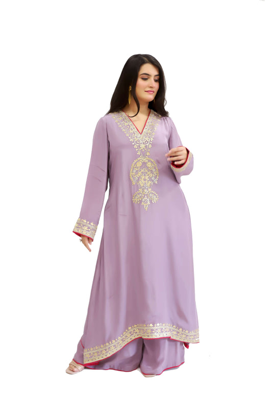 Viscose Crepe gota work plazo pheran set 3pcs