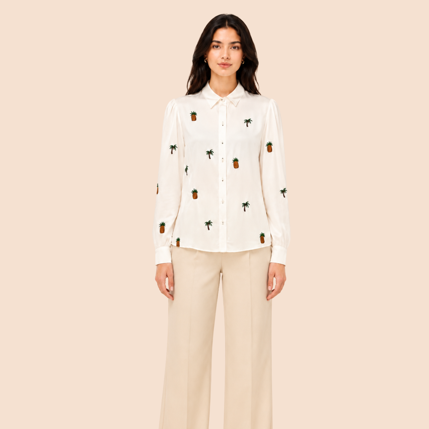 Pineapple and palm tree shirt