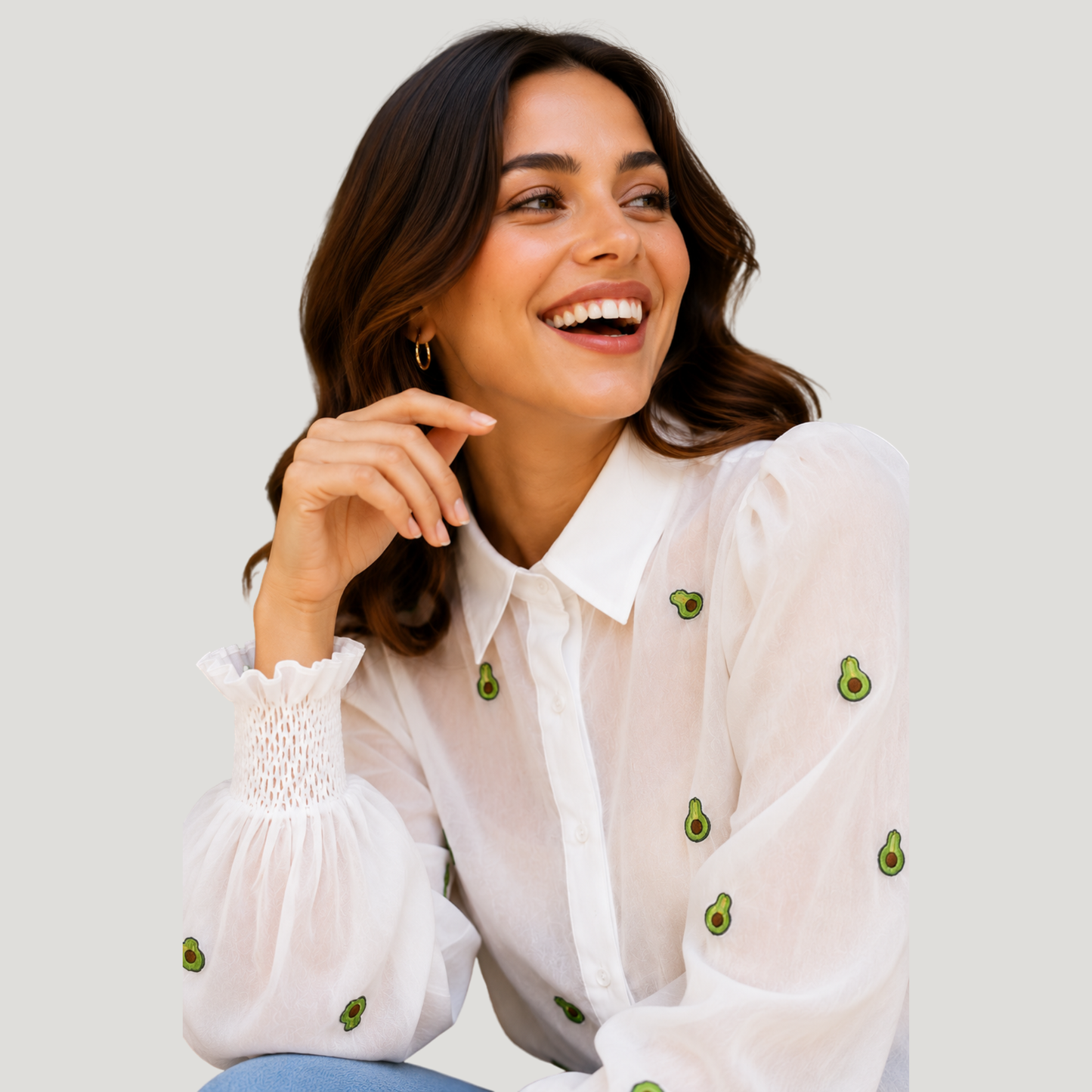 Avocado Sheer Shirt