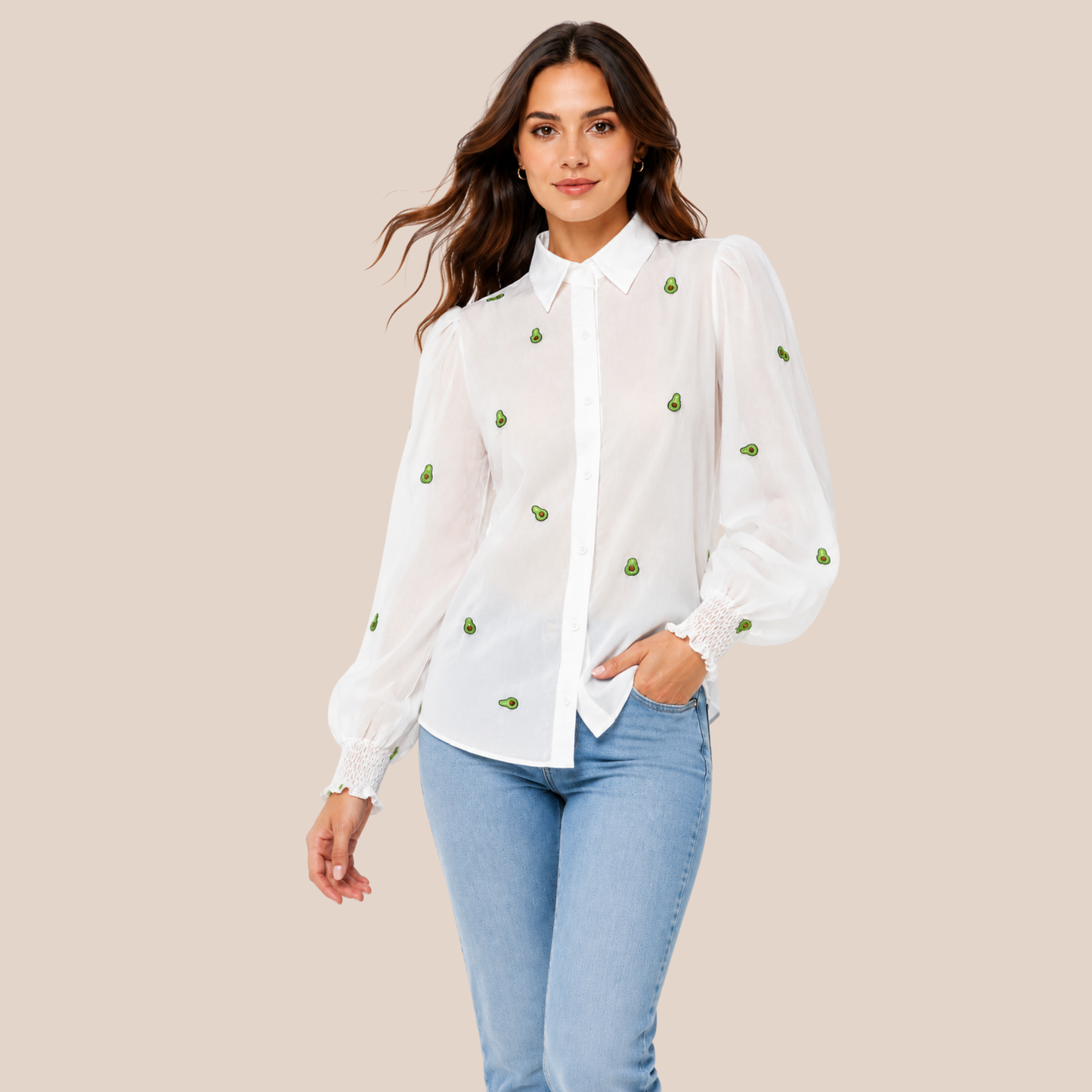 Avocado Sheer Shirt