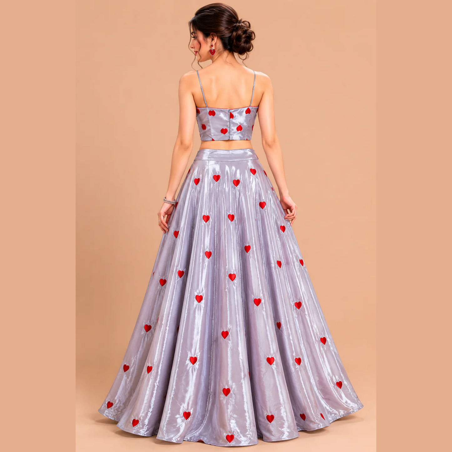 Heart crop and skirt