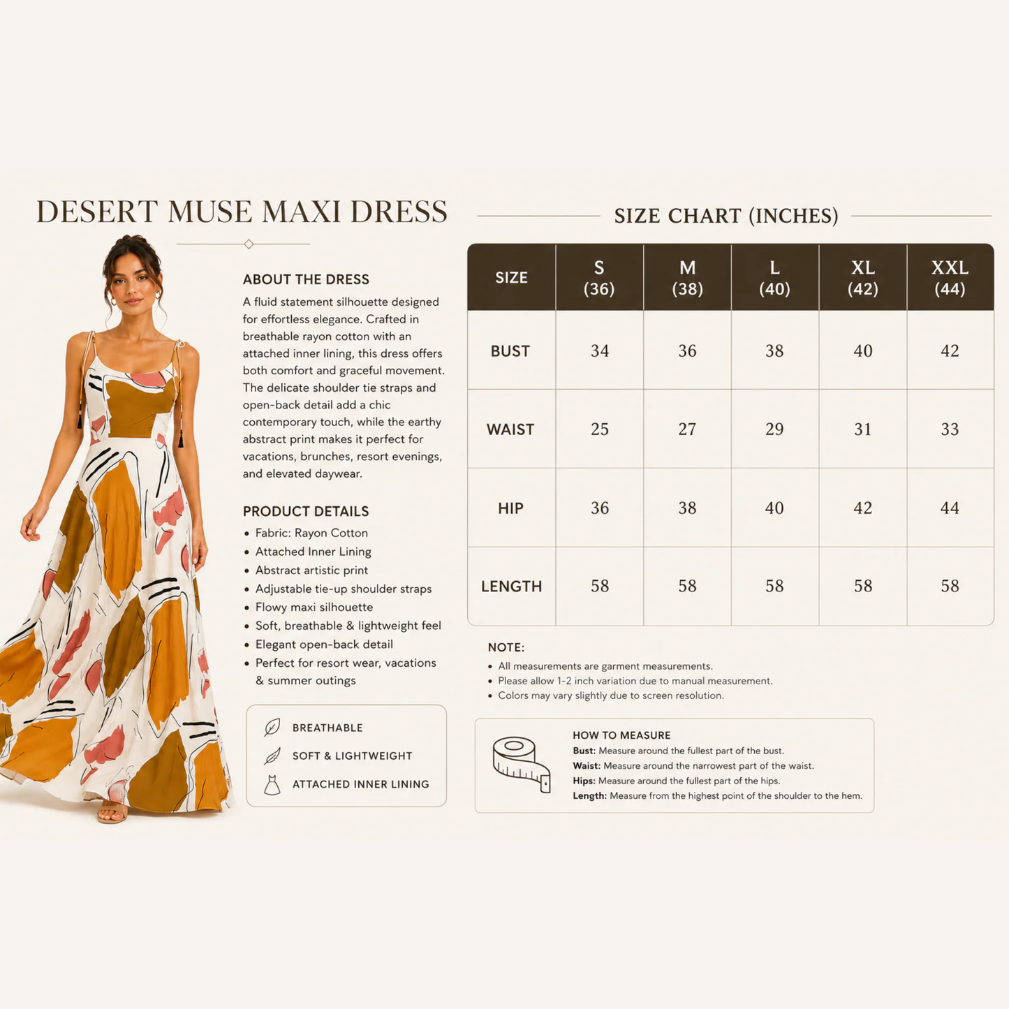 Desert Muse Maxi Dress