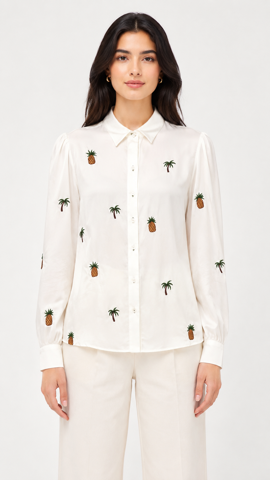 Pineapple and palm tree shirt