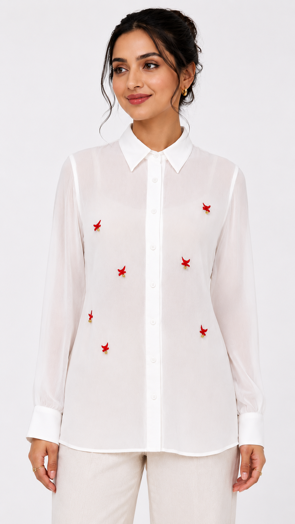 Ghoongroo sheer shirt
