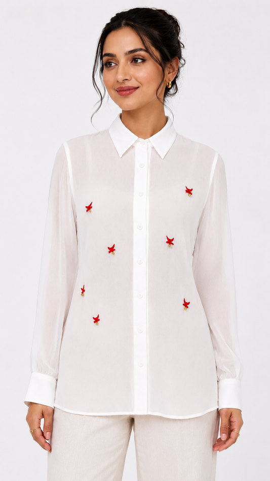 Ghoongroo sheer shirt