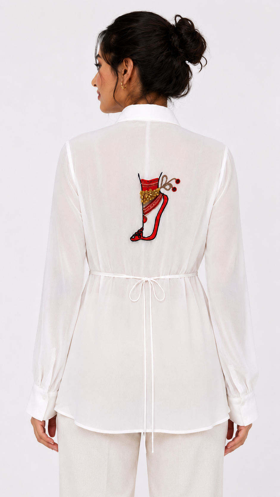 Ghoongroo sheer shirt