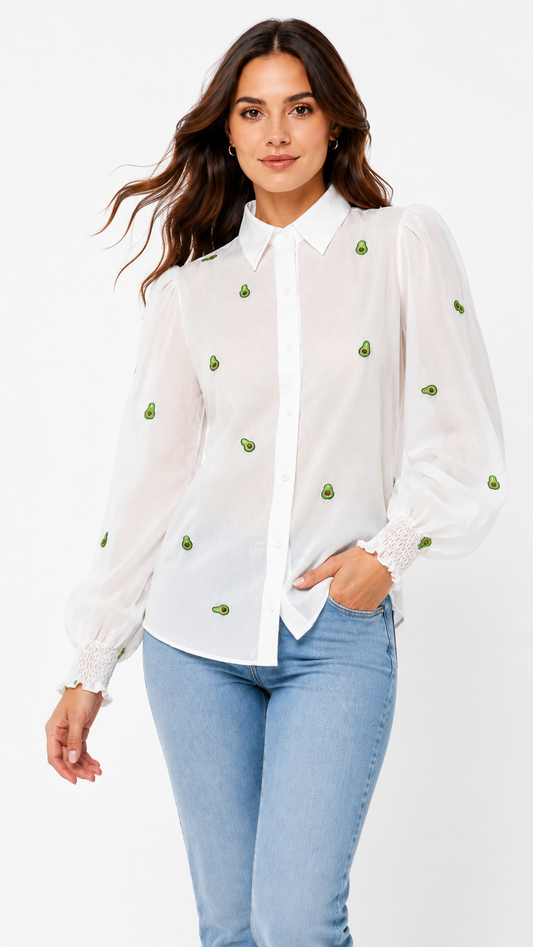 Avocado Sheer Shirt