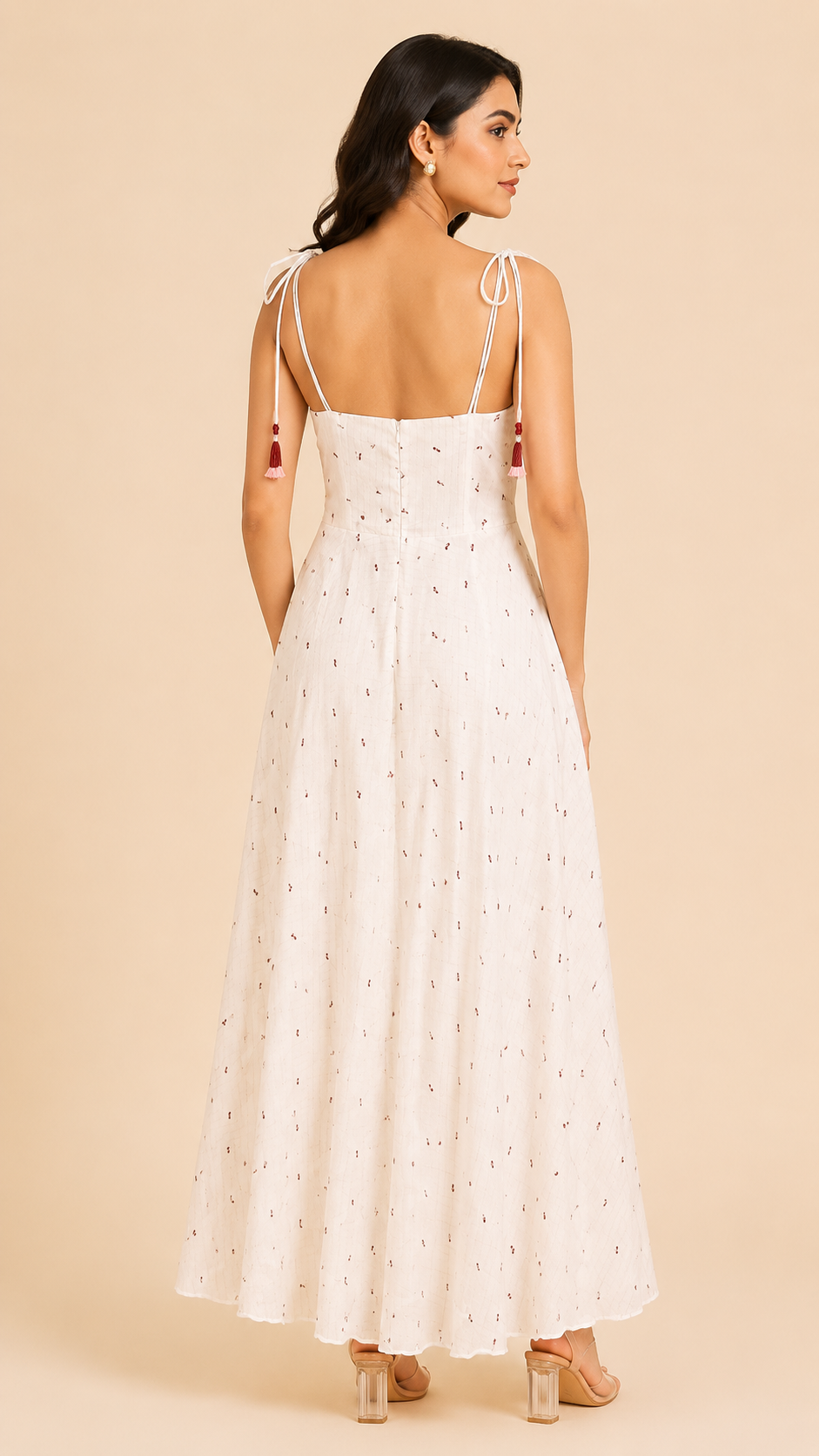 White whisper maxi dres