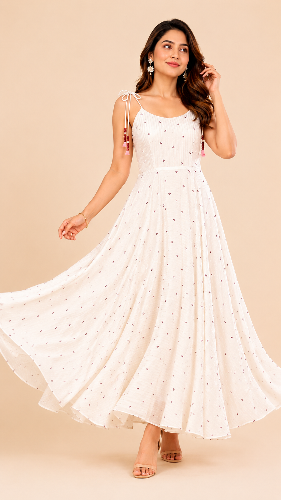 White whisper maxi dres