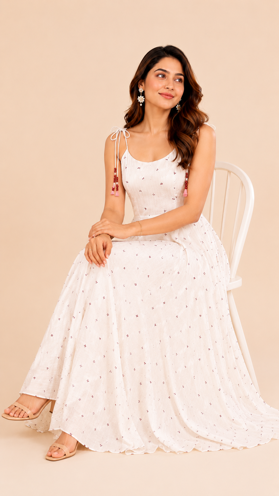 White whisper maxi dres