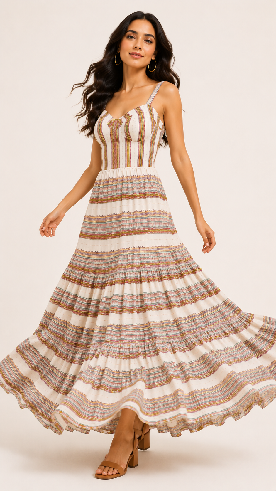 Sunkissed Stripe Gown