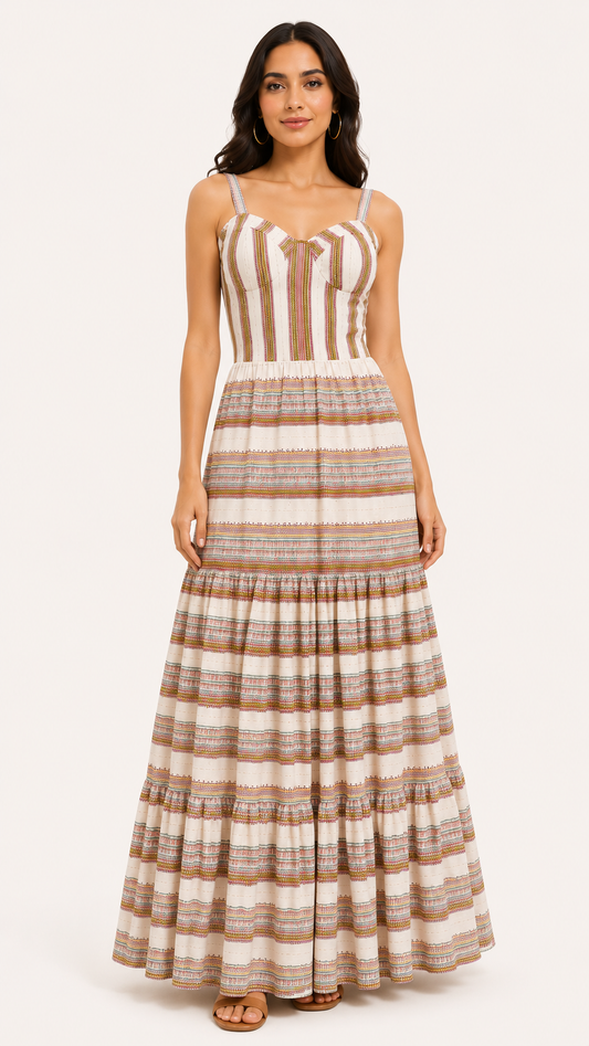 Sunkissed Stripe Gown