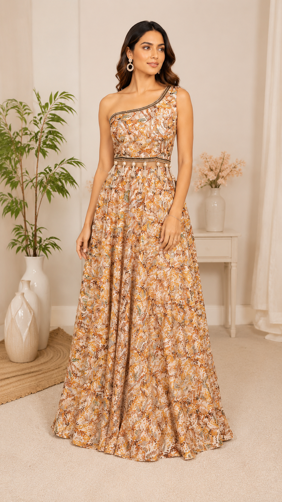 Bohemian crop And skirt