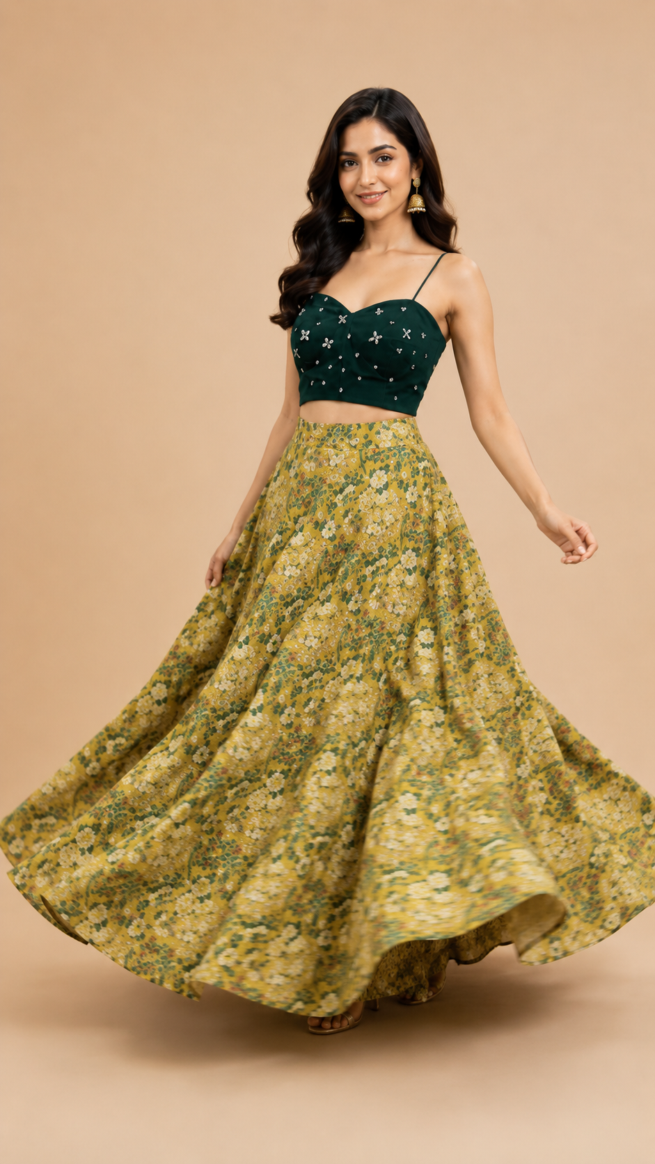Tropical Crop and skirt