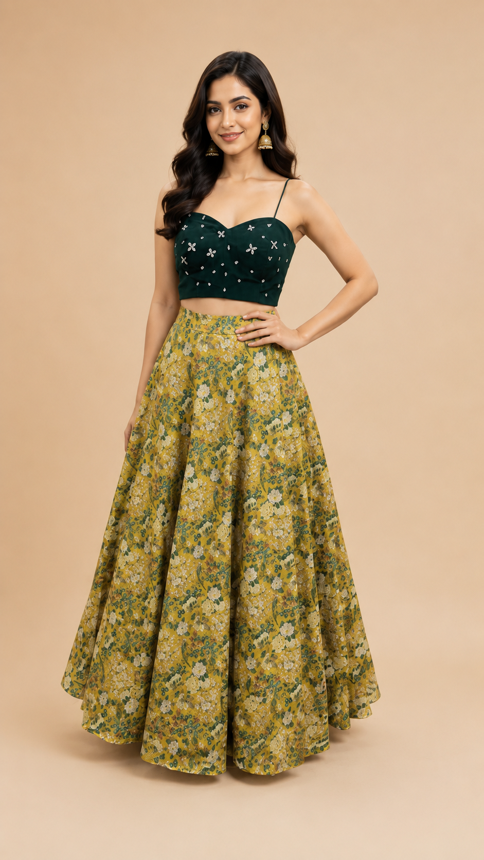 Tropical Crop and skirt