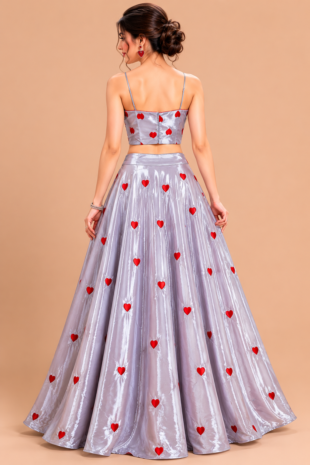 Heart crop and skirt