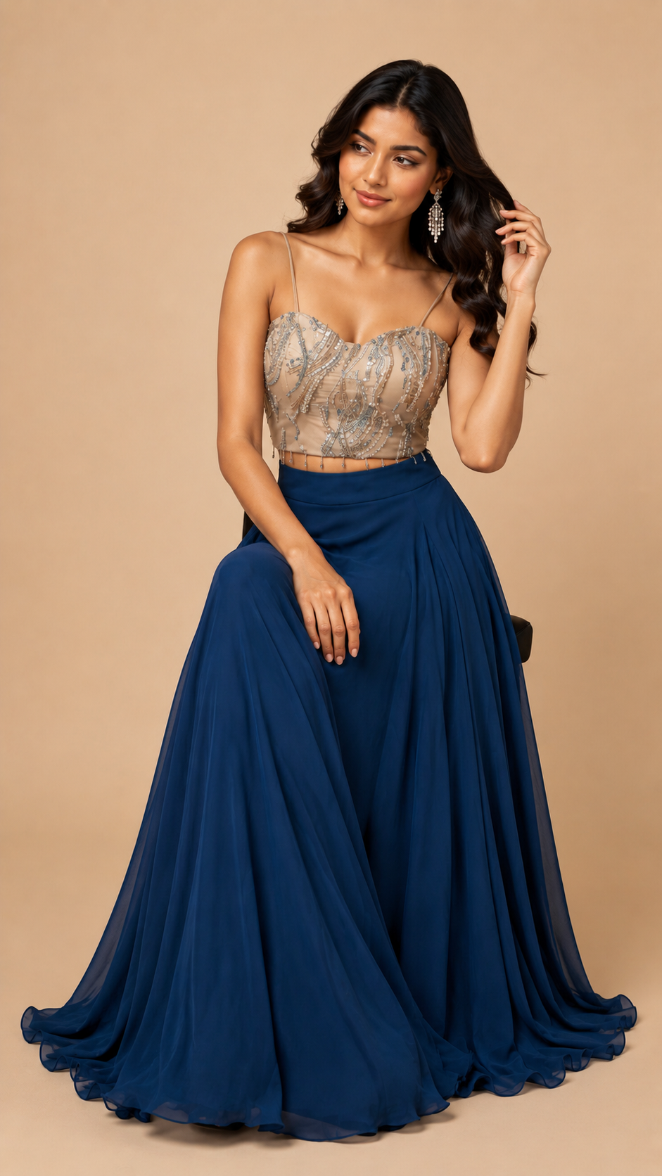 Midnight Celeste Corset Set