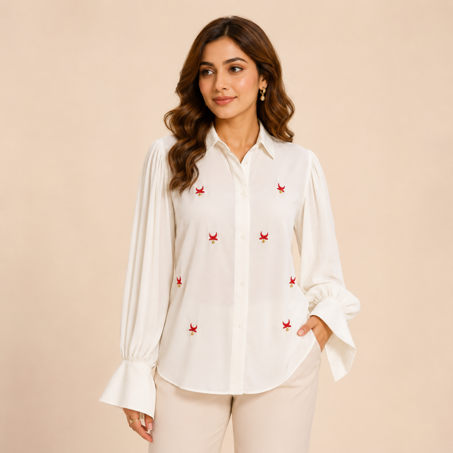 Ghoongroo sheer shirt