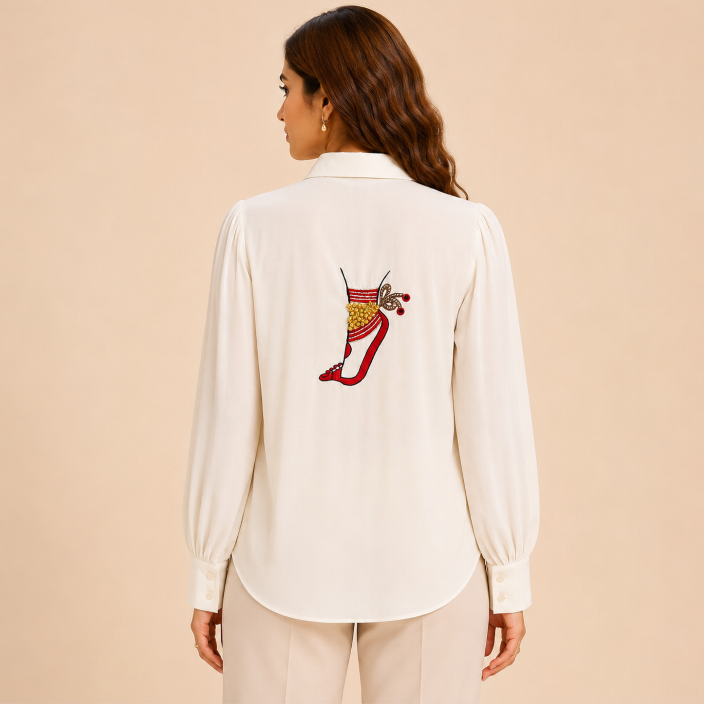 Ghoongroo sheer shirt