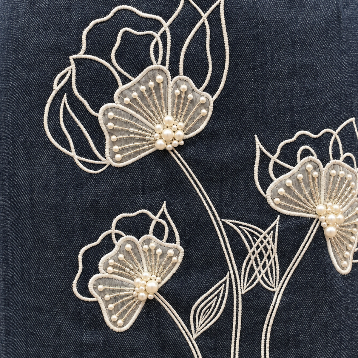 Denim Bloom Dress