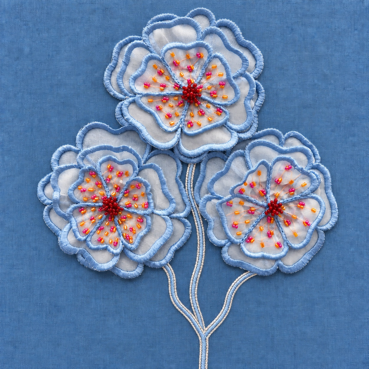 Denim Bloom Dress